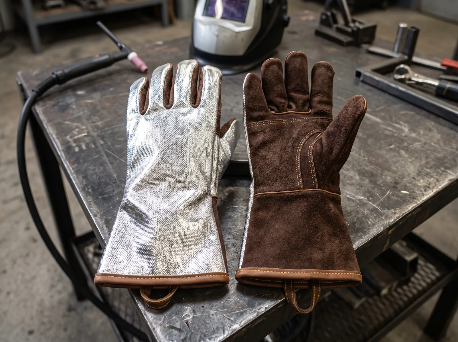 Aluminized Heat Resistant Welding Gloves