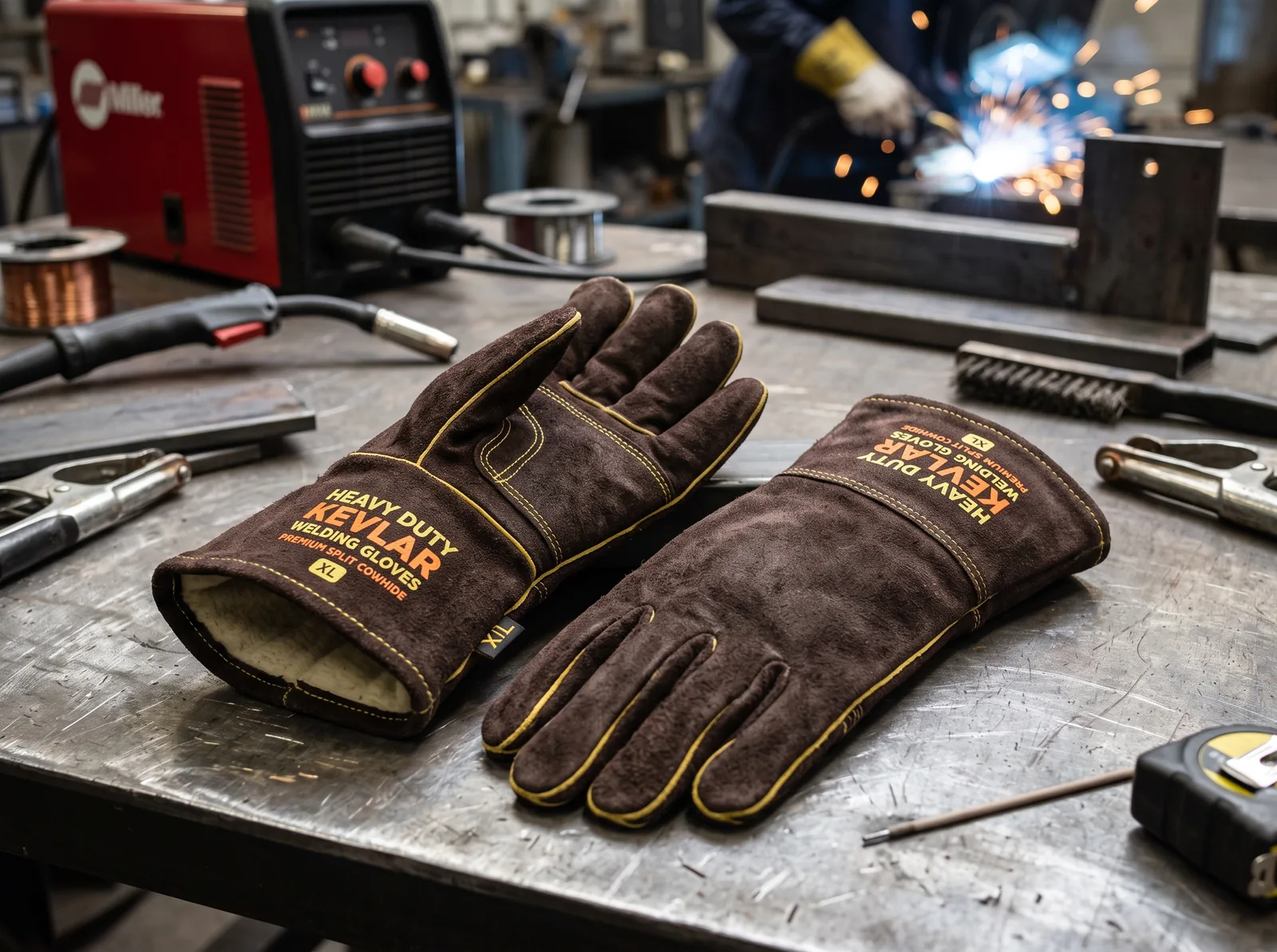 Heavy Duty Kevlar Stitched Welding Gloves