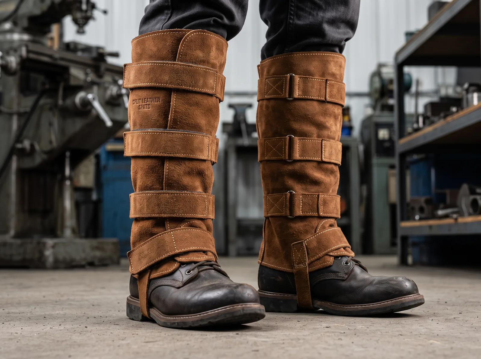 Leather Leg Guards Spats
